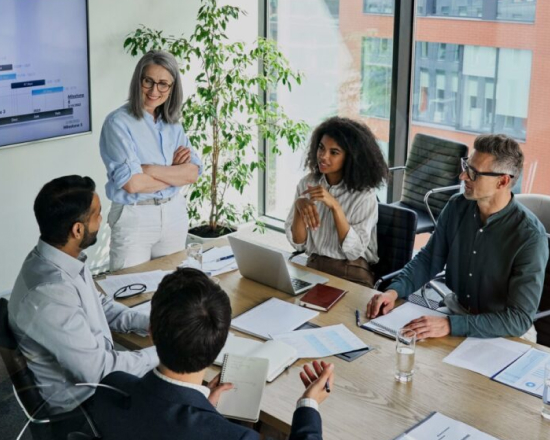 Sustainability & Circular Economy Consulting People During a Meeting Image