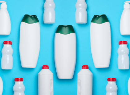 empty plastic white bottles for cosmetics and others