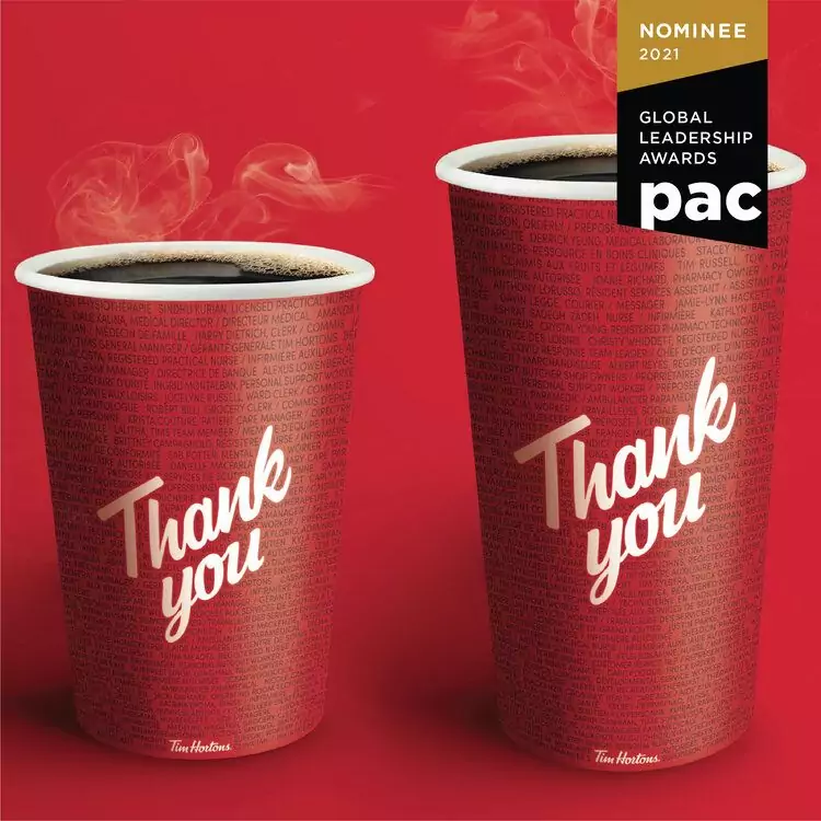 PAC Global Awards 2021 Nominee Tim Hortons 500Degrees